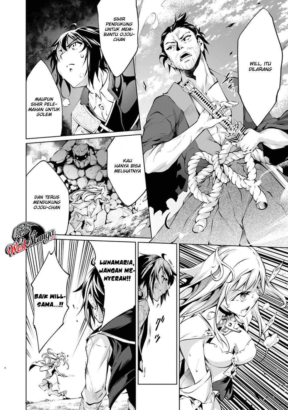 Kamigami ni Sodaterare Shimo no, Saikyou to Naru Chapter 05.2 Bahasa Indonesia